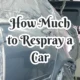 how much to respray a car