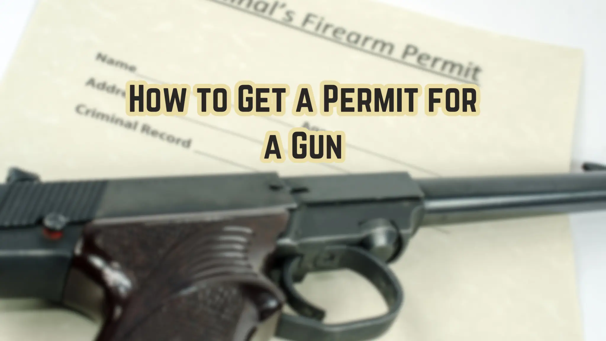 how to get a permit for a gun