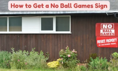 how to get a no ball games sign