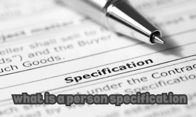 What is a Person's Specification?