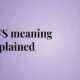 what does nfs mean in text